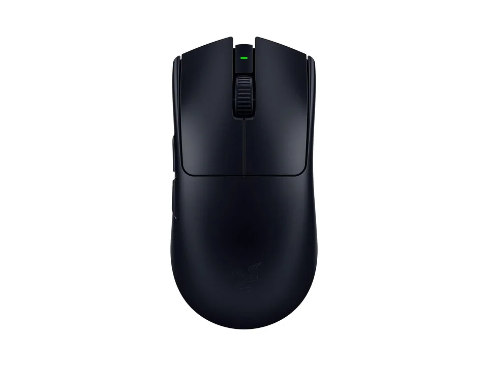 Razer Viper V3 Pro wireless mouse in black, top view on a white background